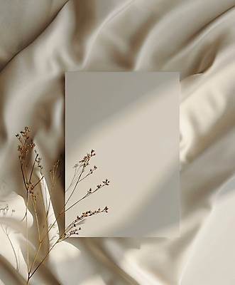 JPG 편집이미지 꽃 그림자 사람없음 천 청첩장 합성 초대장 초대 카피스페이스 편집실사 AI포토 AI콘텐츠 식물 카드_감사 공백 직물 CG 파일형식