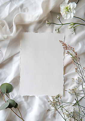 JPG 편집이미지 꽃 사람없음 천 청첩장 합성 초대장 초대 카피스페이스 편집실사 AI포토 AI콘텐츠 식물 카드_감사 공백 직물 CG 파일형식