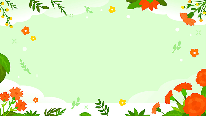 꽃 잎 봄꽃 프레임 사람없음 연두색 봄 카네이션 가정의달 카피스페이스 모션그래픽 MP4 MOV 식물 계절 초록색 공백 5월 동영상 파일형식