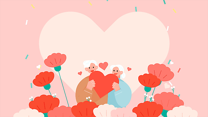 여자 노년 남자 행복 분홍색 가족 프레임 사랑 미소 들기 사람 두명 하트 축하 어버이날 카네이션 감사 꽃가루 가정의달 노인만 카피스페이스 모션그래픽 MP4 MOV 모양 기념일 꽃 감정 컬러 컨셉 관계 모션 표정 성인 공백 5월 가루 동영상 성인만 파일형식