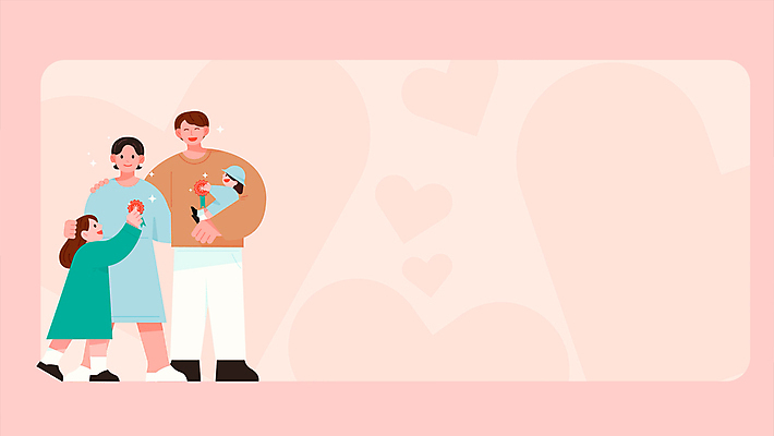 여자 남자 행복 어린이 분홍색 가족 안기 사각프레임 사랑 서기 미소 사람 소녀 여러명 성인 하트 축하 어버이날 카네이션 주기 감사 가정의달 쓰다듬기 어깨에손 카피스페이스 모션그래픽 MP4 MOV 모양 기념일 꽃 감정 컬러 다수 컨셉 관계 모션 프레임 표정 사각형 공백 5월 동영상 파일형식