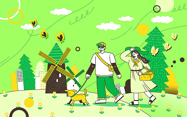 전신 PSD 나무 모자 커플 여자 남자 꽃 반려견 선 나비 일러스트 가족 빌딩 성인 두명 선글라스 산책 풍차 잡기 강아지 동산 목줄 봄소풍 소풍바구니 성인만 국내일러스트 식물 잡화 안경 곤충 관계 모션 휴식 사람 건물 반려동물 소풍 바구니 봄 개 파일형식 반려용품