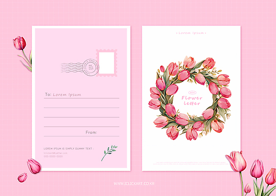 템플릿 꽃잎 꽃 분홍색 백그라운드 사람없음 세트 편지 편지지 디지털합성 엽서 이미지템플릿 AI파일 식물 컬러 파일형식 벡터