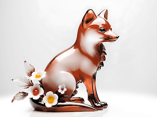 JPG 편집이미지 꽃 유리 사람없음 장식 갈색 공예 디지털합성 여우 편집소스 미니멀 편집실사 AI포토 AI콘텐츠 식물 컬러 포유류 재질 취미 CG 파일형식