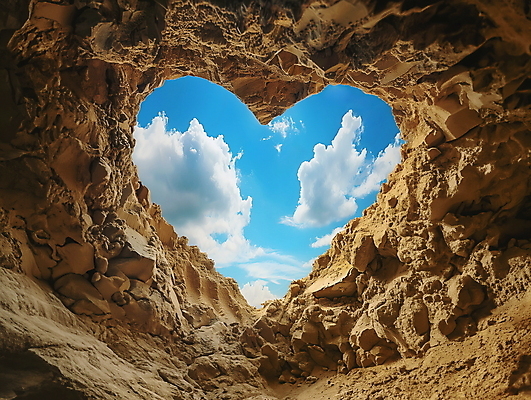 JPG 구름 편집이미지 모래 자연 하늘 프레임 사랑 풍경 사람없음 디지털합성 편집소스 편집실사 AI포토 AI콘텐츠 자연요소 감정 CG 생태계 파일형식