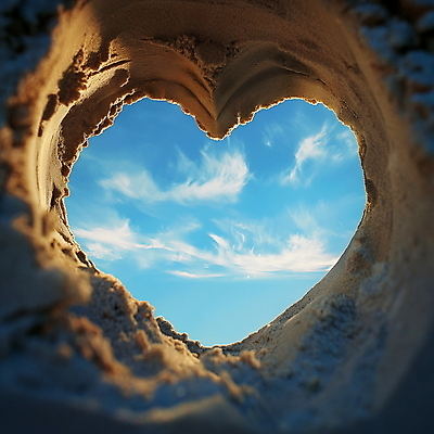 JPG 구름 편집이미지 모래 자연 하늘 프레임 사랑 풍경 사람없음 디지털합성 편집소스 편집실사 AI포토 AI콘텐츠 자연요소 감정 CG 생태계 파일형식