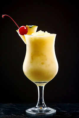 JPG 편집이미지 잔 사람없음 얼음 체리 시원함 디지털합성 파인애플 피나콜라다 편집소스 편집실사 AI포토 AI콘텐츠 자연요소 식기 과일 칵테일 CG 열대과일 파일형식