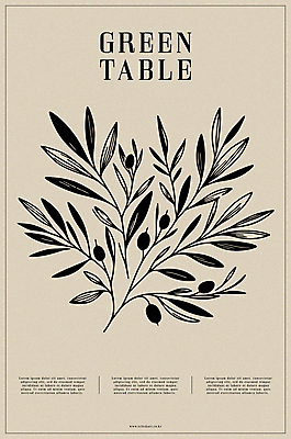 열매 포스터 예술 백그라운드 일러스트 자연 타이포그라피 사람없음 장식 풀잎 베이지색 국내일러스트 AI파일 식물 문자 컬러 잎 풀_식물 생태계 파일형식 벡터