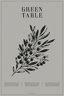 열매 포스터 예술 백그라운드 일러스트 자연 타이포그라피 사람없음 장식 회색 풀잎 국내일러스트 AI파일 식물 문자 컬러 잎 풀_식물 생태계 파일형식 벡터