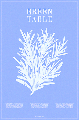 포스터 예술 백그라운드 일러스트 자연 타이포그라피 사람없음 장식 파란색 풀잎 국내일러스트 AI파일 문자 컬러 잎 풀_식물 생태계 파일형식 벡터