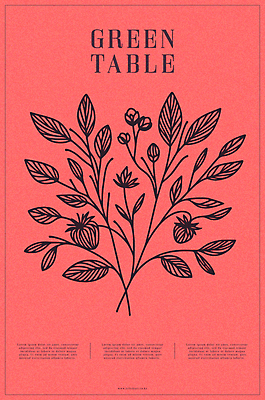 열매 포스터 예술 백그라운드 일러스트 자연 타이포그라피 사람없음 장식 빨간색 풀잎 꽃봉오리 국내일러스트 AI파일 식물 문자 꽃 컬러 잎 풀_식물 생태계 파일형식 벡터