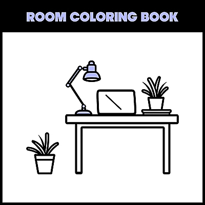 화분 화초 라인일러스트 일러스트 사람없음 노트북 인테리어 스탠드 라인아트 책상 색칠공부 젠탱글 국내일러스트 AI파일 식물 디자인 선 가구 조명 전자제품 학습 색칠 파일형식 벡터