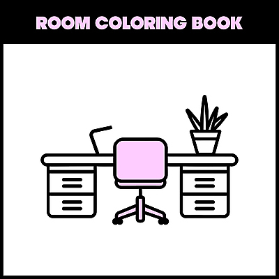 화분 화초 의자 라인일러스트 일러스트 사람없음 인테리어 스탠드 바퀴 라인아트 책상 서랍장 색칠공부 젠탱글 국내일러스트 AI파일 식물 디자인 선 가구 조명 학습 색칠 파일형식 벡터