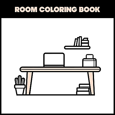 화분 화초 가방 라인일러스트 일러스트 선반 사람없음 책 노트북 인테리어 라인아트 책상 색칠공부 젠탱글 국내일러스트 AI파일 식물 디자인 잡화 선 가구 전자제품 학습 색칠 파일형식 벡터