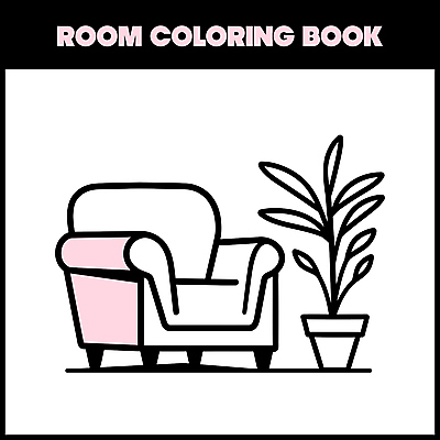 화분 화초 라인일러스트 일러스트 사람없음 인테리어 소파 라인아트 색칠공부 젠탱글 국내일러스트 AI파일 식물 디자인 선 의자 학습 색칠 파일형식 벡터