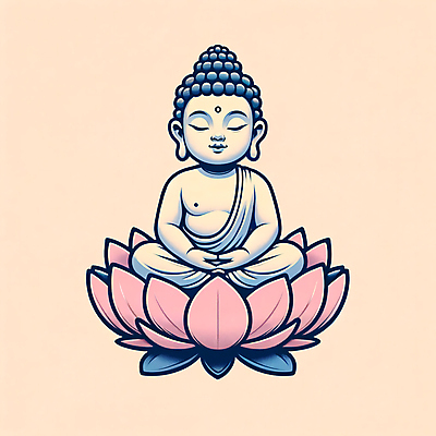 JPG 불교 일러스트 연꽃 사람없음 불상 명상 부처 국내일러스트 AI일러스트 AI콘텐츠 꽃 종교 파일형식