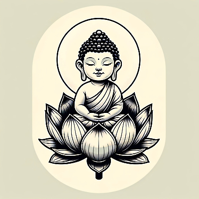 JPG 불교 일러스트 연꽃 사람없음 불상 명상 부처 국내일러스트 AI일러스트 AI콘텐츠 꽃 종교 파일형식