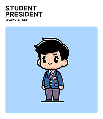 전신 캐릭터 남자 교복 남학생 하늘색 일러스트 청소년 한명 미소 파란색 자신감 십대남자한명만 전교회장 일러캐릭터 AI파일 1 학생 옷 감정 컬러 학교 표정 사람 남자한명만 십대남자만 파일형식 벡터