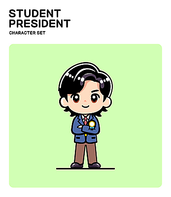 전신 캐릭터 남자 교복 남학생 일러스트 청소년 한명 미소 연두색 자신감 십대남자한명만 전교회장 일러캐릭터 AI파일 1 학생 옷 감정 학교 표정 사람 초록색 남자한명만 십대남자만 파일형식 벡터