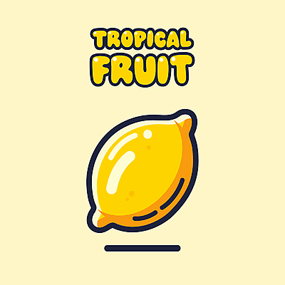 일러스트 사람없음 여름 플랫 레몬 국내일러스트 AI파일 계절 과일 파일형식 벡터