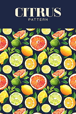 PSD 백그라운드 잎 패턴 오렌지 일러스트 열대 사람없음 여름 남색 레몬 라임 신맛 국내일러스트 식물 계절 컬러 무늬 과일 맛 파일형식