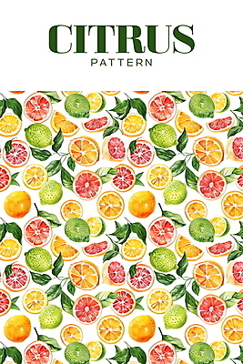 PSD 백그라운드 잎 패턴 오렌지 일러스트 열대 사람없음 여름 흰색 레몬 라임 신맛 국내일러스트 식물 계절 컬러 무늬 과일 맛 파일형식