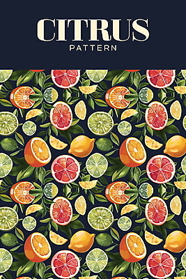 PSD 백그라운드 잎 패턴 오렌지 일러스트 열대 사람없음 여름 남색 레몬 라임 신맛 국내일러스트 식물 계절 컬러 무늬 과일 맛 파일형식