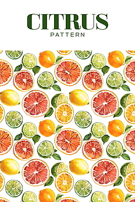 PSD 백그라운드 잎 패턴 오렌지 일러스트 열대 사람없음 여름 흰색 레몬 라임 신맛 국내일러스트 식물 계절 컬러 무늬 과일 맛 파일형식