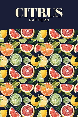 PSD 백그라운드 잎 패턴 오렌지 일러스트 열대 사람없음 여름 남색 레몬 라임 신맛 국내일러스트 식물 계절 컬러 무늬 과일 맛 파일형식