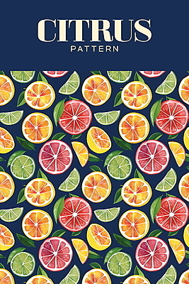 PSD 백그라운드 잎 패턴 오렌지 일러스트 열대 사람없음 여름 남색 레몬 라임 신맛 국내일러스트 식물 계절 컬러 무늬 과일 맛 파일형식