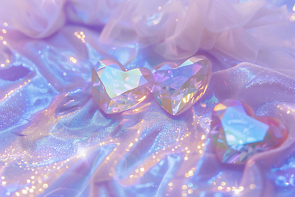 JPG 편집이미지 사람없음 빛 반짝임 모형 하트 투명 보석 디지털합성 편집실사 AI포토 AI콘텐츠 모양 모션 광석 CG 파일형식