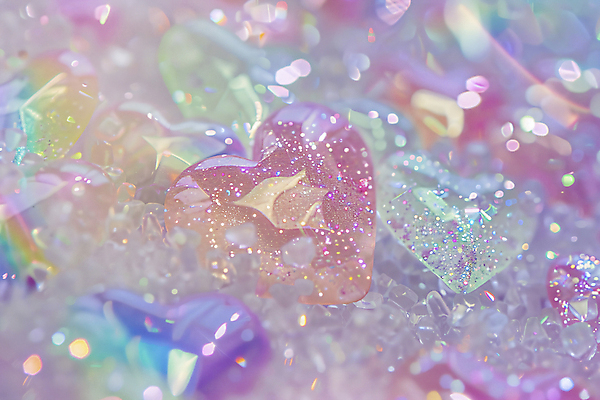 JPG 편집이미지 사람없음 반짝임 모형 하트 보석 디지털합성 편집실사 AI포토 AI콘텐츠 모양 모션 광석 CG 파일형식