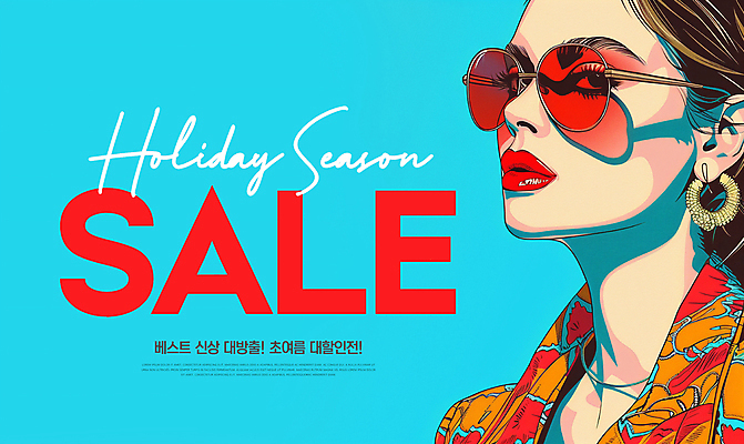 PSD 모델 편집이미지 여자 백그라운드 한명 상반신 성인 타이포그라피 여름 파란색 쇼핑 선글라스 세일 빈티지 복고 팝아트 신상품 성인여자한명만 이미지편집 문자 1 계절 안경 컬러 컨셉 사람 상품 그림 여자한명만 성인여자만 파일형식