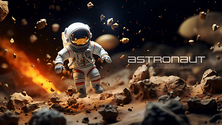 전신 PSD 편집이미지 한명 성인 3D 미니어처 우주비행사 암석 우주복 화성 성인한명만 편집소스 편집3D 1 옷 사람 모형 우주 행성 돌_바위 디지털합성 성인만 파일형식