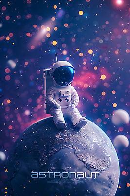 전신 PSD 편집이미지 한명 앉기 성인 빛 3D 미니어처 우주비행사 달 보케 우주복 화성 성인한명만 편집소스 편집3D 자연요소 1 옷 모션 사람 모형 우주 행성 디지털합성 성인만 파일형식