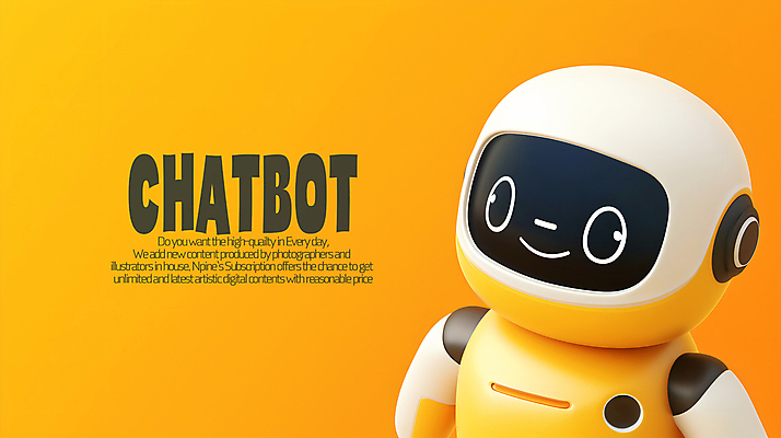 PSD 편집이미지 캐릭터 사람없음 3D 로봇 입체 소셜미디어 채팅봇 AI_인공지능 편집3D 디지털합성 파일형식