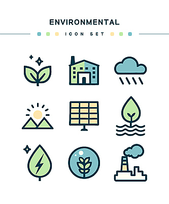 나무 구름 아이콘 바다 공장 자연 산 사람없음 건물 빛 반짝임 햇빛 태양 새싹 에너지 물방울 비 연기 번개 오브젝트 에코 2D아이콘 AI파일 자연요소 식물 건축물 공업 모션 날씨 환경 생태계 파일형식 벡터