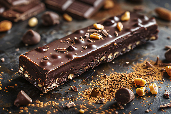 JPG 편집이미지 사람없음 초콜릿 견과류 가루 디지털합성 다이어트음식 초코바 홈메이드 무설탕 편집실사 AI포토 AI콘텐츠 다이어트 디저트 CG 만들기 파일형식