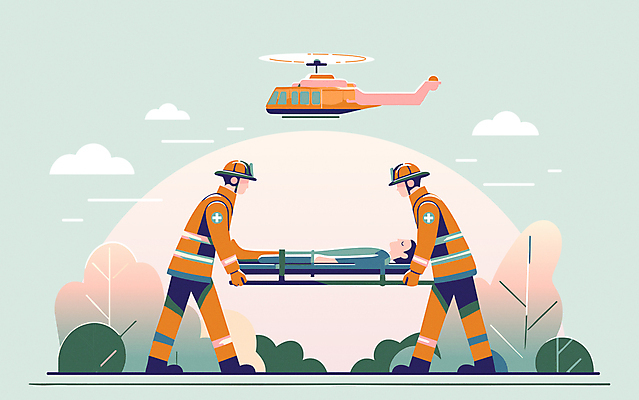 전신 남자 일러스트 들기 성인 세명 환자 응급 긴급 구급차 구조원 구조헬기 응급구조 응급상황 이송 환자수송 성인남자만 국내일러스트 AI파일 직업 의학 모션 자동차 사람 헬리콥터 남자만 성인만 파일형식 벡터