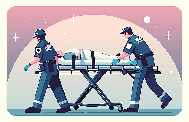 전신 남자 일러스트 성인 세명 눕기 환자 응급 긴급 구급차 구조원 고정 간이침대 응급구조 응급상황 이송 환자수송 성인남자만 국내일러스트 AI파일 직업 의학 모션 자동차 사람 침대 남자만 성인만 파일형식 벡터