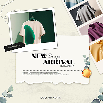 템플릿 편집 옷 패션 셔츠 티셔츠 잎 프레임 사람없음 알림 디지털합성 아이템 신상품 이미지템플릿 AI파일 식물 상의 상품 파일형식 벡터