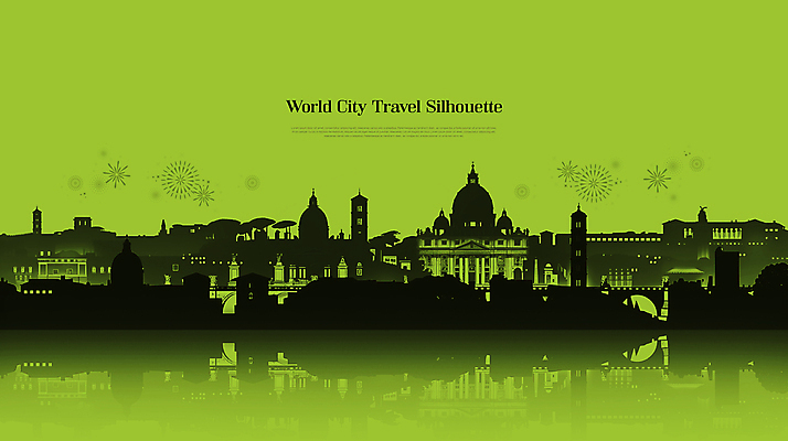 PSD 편집이미지 실루엣 여행 빌딩 사람없음 초록색 세계 글로벌 고층빌딩 대도시 타지마할 랜드마크 이미지편집 컬러 촬영기법 건물 세계문화유산 도시 인도 파일형식