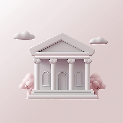 PSD 나무 구름 아이콘 분홍색 입체아이콘 사람없음 건물 금융 3D아이콘 3D 은행 금융기관 자연요소 식물 건축물 컬러 경제 입체 디지털합성 파일형식