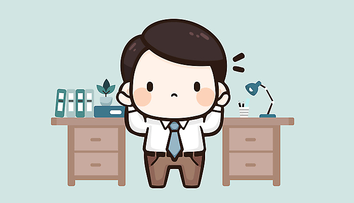 전신 캐릭터 남자 하늘색 일러스트 회사 직장 한명 성인 사무실 직장인 비즈니스맨 귀막기 성인남자한명만 국내일러스트 일러캐릭터 AI파일 직업 1 비즈니스 사람 손짓 파란색 남자한명만 성인남자만 파일형식 벡터