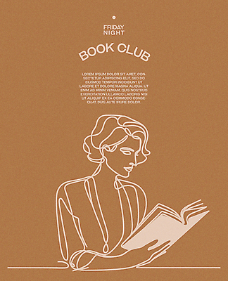 여자 포스터 라인일러스트 일러스트 레저 휴식 한명 상반신 성인 취미 책 독서 갈색 평화 교양 집중 읽기 심플 성인여자한명만 몰입 독서모임 국내일러스트 AI파일 1 컬러 컨셉 모션 사람 여자한명만 성인여자만 파일형식 벡터