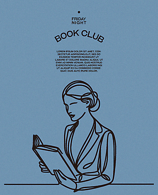 여자 포스터 라인일러스트 일러스트 레저 휴식 한명 상반신 성인 취미 책 파란색 독서 평화 교양 집중 읽기 심플 성인여자한명만 몰입 독서모임 국내일러스트 AI파일 1 컬러 컨셉 모션 사람 여자한명만 성인여자만 파일형식 벡터