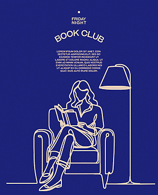 전신 여자 포스터 라인일러스트 일러스트 레저 휴식 조명 한명 성인 취미 책 파란색 인테리어 독서 교양 집중 심플 성인여자한명만 안락 몰입 독서모임 국내일러스트 AI파일 1 디자인 컬러 컨셉 사람 여자한명만 성인여자만 파일형식 벡터