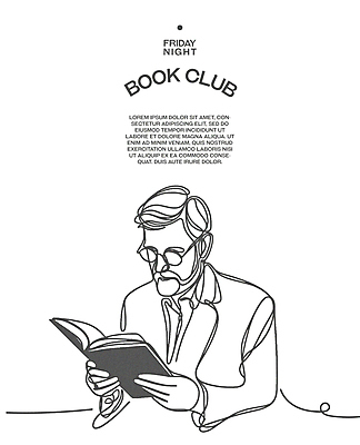 남자 포스터 안경 라인일러스트 일러스트 레저 휴식 한명 상반신 성인 취미 책 독서 교양 흰색 집중 심플 성인남자한명만 몰입 독서모임 국내일러스트 AI파일 1 잡화 컬러 컨셉 사람 남자한명만 성인남자만 파일형식 벡터