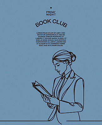 여자 포스터 라인일러스트 일러스트 레저 휴식 한명 상반신 성인 취미 책 파란색 독서 평화 고요 교양 집중 심플 성인여자한명만 몰입 독서모임 국내일러스트 AI파일 1 컬러 컨셉 사람 여자한명만 성인여자만 파일형식 벡터