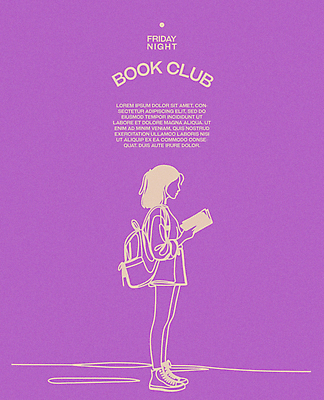 전신 여학생 여자 포스터 라인일러스트 일러스트 청소년 레저 휴식 한명 취미 책 독서 보라색 집중 심플 십대여자한명만 몰입 독서모임 국내일러스트 AI파일 1 학생 컬러 컨셉 사람 여자한명만 십대여자만 파일형식 벡터
